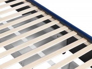 Beliani Łóżko welurowe 140 x 200 cm niebieskie LIEVIN 9