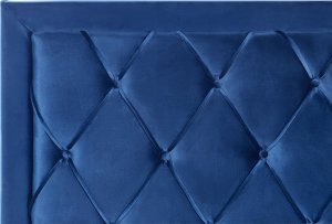 Beliani Łóżko welurowe 140 x 200 cm niebieskie LIEVIN 10