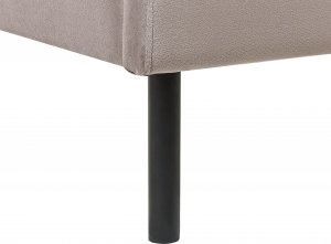 Beliani Łóżko welurowe 160 x 200 cm beżowoszare ARETTE 9