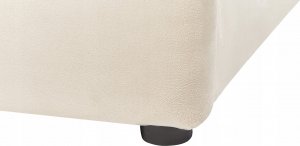 Beliani Łóżko z pojemnikiem welurowe 140 x 200 cm jasnobeżowe BOUSSE 11