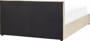 Beliani Łóżko z pojemnikiem welurowe 140 x 200 cm jasnobeżowe BOUSSE 8