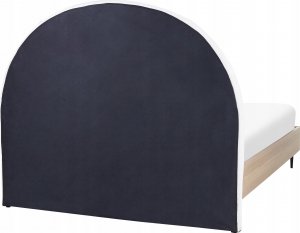 Beliani Łóżko tapicerowane 140 x 200 cm białe MILLAY 7