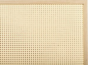 Beliani Łóżko rattanowe 180 x 200 cm jasne drewno MONPAZIER 5