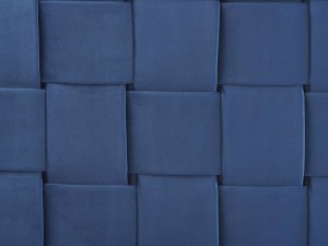 Beliani Łóżko welurowe 140 x 200 cm granatowe LIMOUX 8