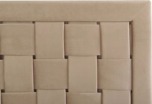 Beliani Łóżko welurowe 160 x 200 cm beżowoszare LIMOUX 8