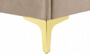 Beliani Łóżko welurowe 160 x 200 cm beżowoszare LIMOUX 9