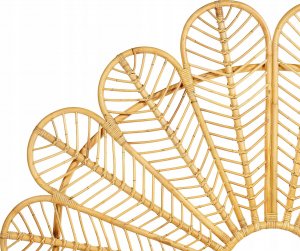 Beliani Łóżko paw rattanowe 180 x 200 cm jasne drewno FLORENTINE 7