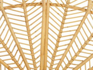 Beliani Łóżko paw rattanowe 180 x 200 cm jasne drewno FLORENTINE 8