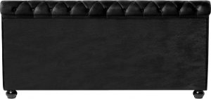 Beliani Łóżko wodne welurowe 180 x 200 cm czarne AVALLON 6
