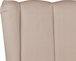 Beliani Łóżko welurowe 160 x 200 cm z portem USB beżowoszare MIRIBEL 4