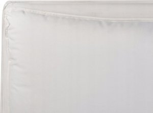 Beliani Łóżko z pojemnikiem welurowe 160 x 200 cm złamana biel BAJONNA 8