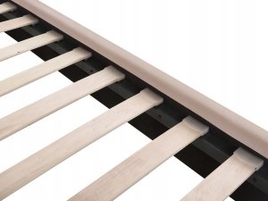 Beliani Łóżko welurowe 180 x 200 cm z portem USB beżowoszare MIRIBEL 8