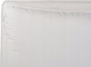 Beliani Łóżko z pojemnikiem welurowe 180 x 200 cm złamana biel BAJONNA 10