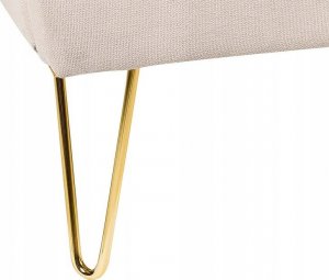 Beliani Łóżko tapicerowane 160 x 200 cm beżowe AMBILLOU 8