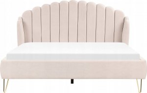 Beliani Łóżko tapicerowane 180 x 200 cm beżowe AMBILLOU 2