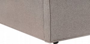 Beliani Łóżko z pojemnikiem tapicerowane 160 x 200 cm beżowoszare MOISSAC 11