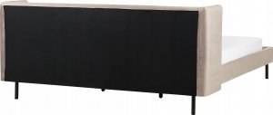 Beliani Łóżko welurowe 180 x 200 cm beżowoszare ARETTE 8