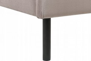Beliani Łóżko welurowe 180 x 200 cm beżowoszare ARETTE 10