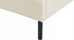 Beliani Łóżko welurowe 160 x 200 cm beżowe ARETTE 9