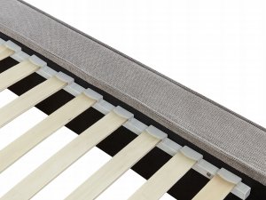 Beliani Łóżko tapicerowane 180 x 200 cm szare LINARDS 8