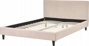 Beliani Łóżko tapicerowane 140 x 200 cm beżowe FITOU 6