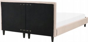 Beliani Łóżko tapicerowane 140 x 200 cm beżowe FITOU 7