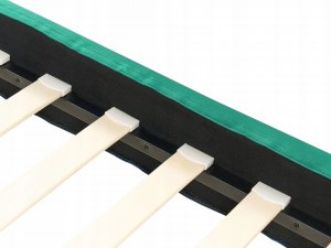 Beliani Łóżko tapicerowane 140 x 200 cm ciemnozielone FITOU 8