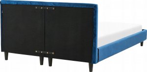 Beliani Łóżko tapicerowane 140 x 200 cm niebieskie FITOU 6