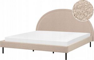 Beliani Łóżko boucle 180 x 200 cm beżowe MARGUT 11