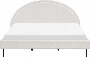 Beliani Łóżko boucle 180 x 200 cm białe MARGUT 6