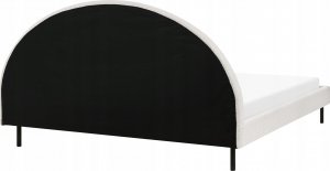 Beliani Łóżko boucle 180 x 200 cm białe MARGUT 7