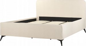 Beliani Łóżko tapicerowane 180 x 200 cm beżowe VALOGNES 6