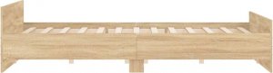 vidaXL vidaXL Rama łóżka z wezgłowiem i zanóżkiem, dąb sonoma, 180x200 cm 5