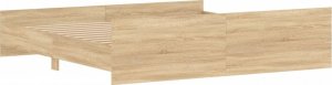 vidaXL vidaXL Rama łóżka z wezgłowiem i zanóżkiem, dąb sonoma, 180x200 cm 6