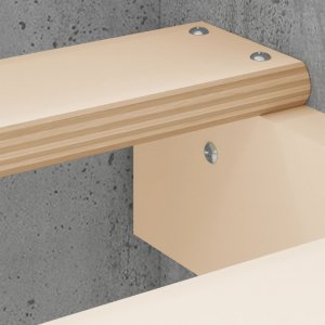 vidaXL vidaXL Rama łóżka z wezgłowiem i zanóżkiem, szarość betonu, 140x200 cm 7