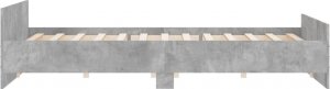 vidaXL vidaXL Rama łóżka z wezgłowiem i zanóżkiem, szarość betonu, 180x200 cm 5