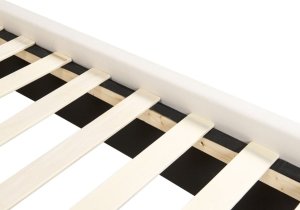 Beliani Łóżko welurowe 140 x 200 cm złamana biel LUBBON 6