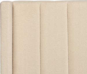 Beliani Łóżko boucle 160 x 200 cm beżowe VILLETTE 9