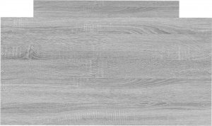 vidaXL vidaXL Rama łóżka, szary dąb sonoma 75x190 cm, materiał drewnopochodny 4