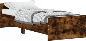 vidaXL vidaXL Rama łóżka, opalany dąb, 75x190 cm, materiał drewnopochodny 2