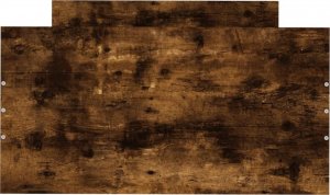 vidaXL vidaXL Rama łóżka, opalany dąb, 75x190 cm, materiał drewnopochodny 4
