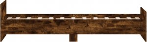 vidaXL vidaXL Rama łóżka, opalany dąb, 75x190 cm, materiał drewnopochodny 5