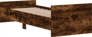 vidaXL vidaXL Rama łóżka, opalany dąb, 75x190 cm, materiał drewnopochodny 6