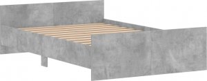 vidaXL vidaXL Rama łóżka z wezgłowiem i zanóżkiem, szarość betonu, 120x200 cm 3