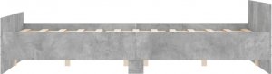 vidaXL vidaXL Rama łóżka z wezgłowiem i zanóżkiem, szarość betonu, 120x200 cm 5
