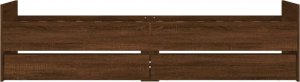 vidaXL vidaXL Rama łóżka z szufladami, brązowy dąb, 100x200 cm 6
