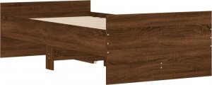 vidaXL vidaXL Rama łóżka z szufladami, brązowy dąb, 100x200 cm 8