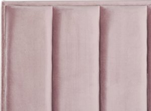 Beliani Łóżko z pojemnikiem welurowe 180 x 200 cm różowe SEZANNE 8