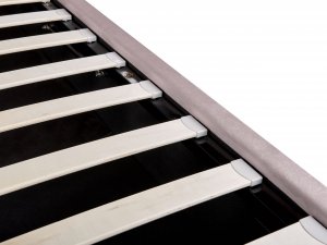 Beliani Łóżko z pojemnikiem welurowe 180 x 200 cm różowe SEZANNE 9