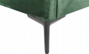 Beliani Łóżko z pojemnikiem welurowe 160 x 200 cm zielone SEZANNE 11